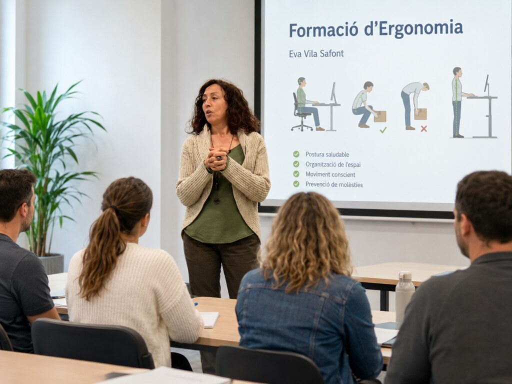 Formació en ergonomia i prevenció per a empreses - Eva Vila Safont