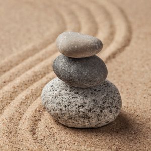 Japanese Zen stone garden